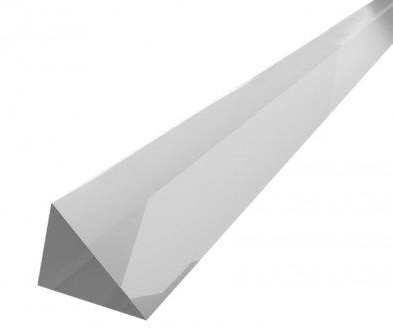 1/4IN CLEAR ACRYLIC TRIANGLE ROD#96-5600 - Right Angle Triangle Acrylic Rod